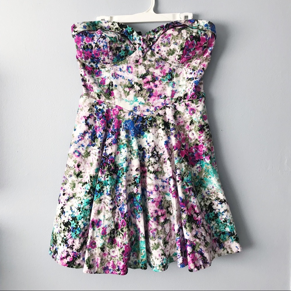 Windsor Floral Strapless Dress